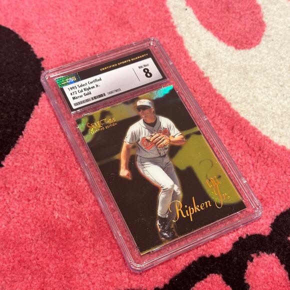 Cal Ripken Jr – 1995 Select Certified [Mirror Gold] #72 – CSG 8 Near Mint - Picture 2 of 5